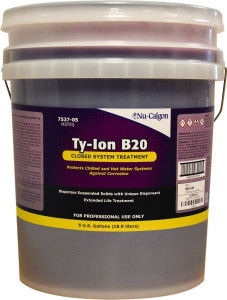 Nu-Calgon 5 Gal Pail HVAC Cleaners & Scale Remover Liquid Nitrite Borax Formula, Recirculating System Corrosion Inhibitor Cleaner Hot & Chilled Water Closed Systems 7537-05 - 07428568