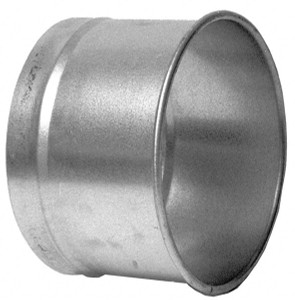 Made in USA 6" ID Galvanized Duct Hose Adapter 4" Long, 24 Gage 14206-0000-1220 - 03233566
