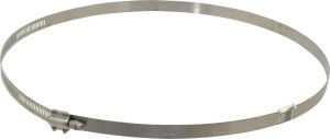 Made in USA 10-1/2" ID Stainless Steel Duct Hose Clamp 1/2" Long 10910-0000-4000 - 03233632