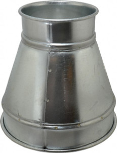 Made in USA 10-6" ID Galvanized Duct Reducer 10" Long, 20 Gage 15810-0000-1220 - 03233715