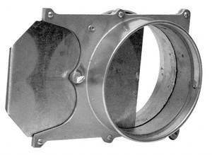 Made in USA 8" ID Galvanized Duct Blast Gate 11.12" Long, 24 Gage 17008-0000-1220 - 03233772