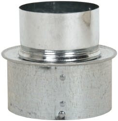 Made in USA 4" ID Galvanized Duct Shortway Reducer without Crimp Standard Gage 45104030 - 03379419