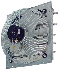 TPI 18" Blade, Direct Drive, 1/8 hp, 2,300, 2,100 & 1,850 CFM, Totally Enclosed Exhaust Fan 21-1/8" Opening Height x 21-1/8" Opening Width, 120 Volt, 3 Speed, Single Phase CE 18-DS - 84671734