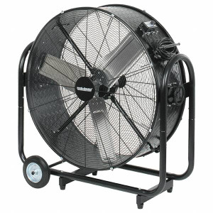 PRO-SOURCE Blower Fans & Coolers, Type: Drum Fan, Blade Size (Inch): 36, CFM: 9600, Drive Type: Direct, Mount: Floor Stand w/Wheels, Voltage: 120 PS-FE-90DfOL(E) - 37955507