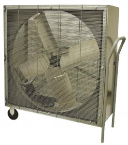 TPI 48" Blade, Belt Drive, 1 hp, 22,700 CFM, Floor Stand Blower with Wheels 15 Amps, 120 Volts, 1 Speed, Single Phase PCBT48-B - 79234167