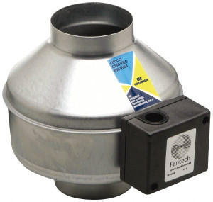 Fantech 4" Diam, 0.19 Amp, 120 Volt Duct Fan 135 CFM, 3,000 RPM, 0.031 hp, Variable Speed FG4 - 62586987 Fantech 4" Diam, 0.19 Amp, 120 Volt Duct Fan 135 CFM, 3,000 RPM, 0.031 hp, Variable Speed FG4 - 62586987
