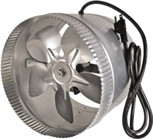 Suncourt 10" Diam, 1.5 Amp, 120 Volt Duct Fan 300 CFM, Single Speed DB210C - 37865052