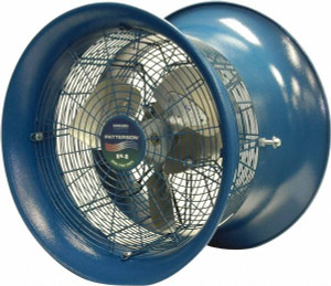 Patterson Fan 14" Blade, 1/4 hp, 2,600 CFM, Industrial Circulation Fan Suspension, 115 AC Volts, 2.8 Amps, 1 Speed H14A-CS - 50166768