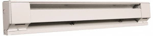 Marley 60" Long, 120 Volt, 1250 Watt, 4265 BTU, Electric Baseboard Heater Copper Element, Aluminum Fins, White 2515NW - 07931157