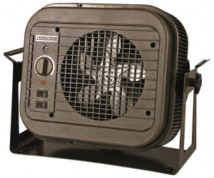 Marley 17,065 Max BTU Rating, 5,000/3,333 & 3,750/2,500 Wattage, 210 CFM, Horizontal & Downflow Unit Electric Suspended Heater 240/208 Volts, Single Phase, 22" Wide x 8" Deep x 16" High MUH35 - 07930738