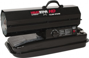 HeatStar 75,000 BTU Rating, Kerosene Forced Air Heater with Thermostat 1,750 Sq Ft Max Heating Area, 6 Gal Capacity, Fuel with Kerosene HS75KT - 93178846