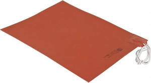 Value Collection 12" Long x 9" Wide, Rectangular, Silicon Rubber, Standard Heat Blanket 120 Volt, Plain Back, Use with Metal Containers SR4135 - 03157971