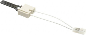 White-Rodgers 120 VAC, 5 Amp, Two Terminal Receptacle with .093" Male Pins Connection, Silicon Carbide Hot Surface Ignitor 9" Lead Length, For Use with Gas Burner 07 67A361S1 - 05287628