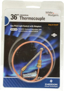 White-Rodgers 36" Lead Length Universal Replacement HVAC Thermocouple Universal Connection H06E036S1 - 05287305
