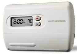 White-Rodgers 45 to 90°F, 1 Heat, 1 Cool, Standard Digital 5+1+1 Programmable Single Stage Thermostat mV to 30 Volts, Electronic Switching Switch 1F80-361 - 05284963