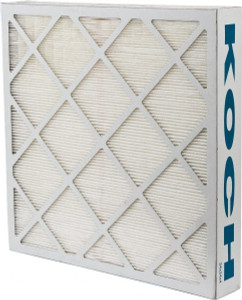 Made in USA 24 x 24 x 4", MERV 14, 95% Efficiency, Wireless Pleated Air Filter Microfiberglass Paper, Beverage Board Frame, 500 Max FPM, 2,000 CFM, High Capacity, Use with Any Unit 120-700-001 - 32977084