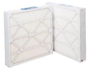 Made in USA 12 x 24 x 4", MERV 14, 95% Efficiency, Wireless Pleated Air Filter Microfiberglass Paper, Beverage Board Frame, 500 Max FPM, 1,000 CFM, High Capacity, Use with Any Unit 120-700-008 - 32977092