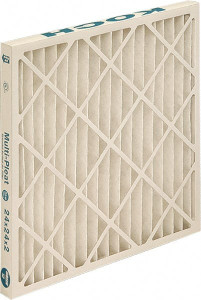 Made in USA 20 x 25 x 2", MERV 13, 80 to 85% Efficiency, Wire-Backed Pleated Air Filter Synthetic, Beverage Board Frame, 500 Max FPM, 1,740 CFM, High Capacity, Use with Any Unit 102-714-021 - 85094589