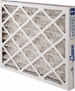 PRO-SOURCE 16 x 20 x 2", MERV 8, 35% Efficiency, Wire-Backed Pleated Air Filter Synthetic, Paperboard Frame, 500 Max FPM, 825 CFM, Use with Any Unit PRO10384 - 06222202