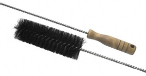 Schaefer Brush 3" Diam, 6" Bristle Length, Boiler & Furnace Fiber & Hair Brush Standard Wood Handle, 27" OAL 76243 - 60514395