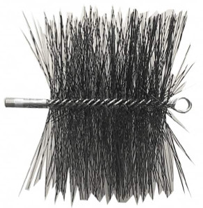 Schaefer Brush 8" Square, Dense Steel Wire Chimney Brush 1/4" NPSM Male Connection 35288 - 56489321