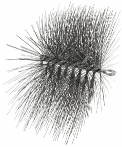 Schaefer Brush 12" Long x 8" Wide, Rectangular, Tempered Steel Wire Chimney Brush 1/4" NPSM Male Connection 36533 - 56489412