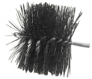 Schaefer Brush Duct Brushes, Shape: Round, Brush Length: 6 (Inch), Diameter (Inch): 24, Bristle Material: Poly, Filament: Medium, Connection Size: 1/4" Male NPT 406246 - 56489495