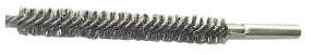 Schaefer Brush 4" Brush Length, 7/16" Diam, Double Stem, Double Spiral Tube Brush 6" Long, Stainless Steel, 12-24 Female Connection 43807 - 60514908
