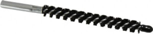 Schaefer Brush 4" Brush Length, 7/16" Diam, Nylon Single Stem, Single Spiral Condenser Tube Brush 6-1/4" Long, Nylon, 12-24 Female Connection 43707 - 73322554