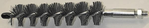 Schaefer Brush 3" Brush Length, 1/2" Diam, Single Stem, Single Spiral Tube Brush 4-3/4" Long, Silicone Carbide Impregnated Nylon, 8-32 Male Connection 93482 - 83209494