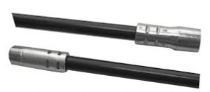 Schaefer Brush 48" Long, 3/8" NPSM Female, Fiberglass Brush Handle Extension 0.44" Diam, 3/8" NPSM Male, For Use with Tube Brushes & Scrapers 36048 - 09145061