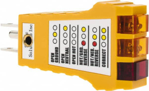 PRO-SAFE Anti-Static Equipment Accessories, Type: Outlet Tester, Anti-Static Equipment Compatibility: All Electrical Outlets in USA, PSC Code: 4240 PS-101SP - 57978009