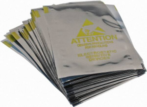 Value Collection Pack of (100), 5" Long x 3" Wide, 3 mil Thick, Clear Metalized Static Shield Bags Metal-In SS-35S - 31891674
