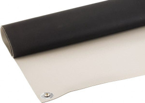PRO-SAFE Anti-Static Work Kits & Table Mats, Type: Anti-Static Table Mat, Mat Length (Inch): 72, Mat Length (Feet): 6.00, Mat Width (Inch): 48, Mat Width (Feet): 4.00, Mat Base Material: Rubber PS-4872DXGFM - 57977852