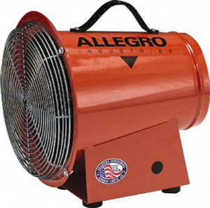 Allegro Industries 8" Inlet, Electric AC Axial Blower 0.33 hp, 1,275 CFM, 120 Max Voltage Rating 9513 - 73511578