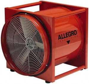 Allegro Industries 20" Inlet, Electric AC Axial Blower 0.5 hp, 2,950 CFM (Two 90° Bends), 3,150 CFM (One 90° Bend) & 4,650 CFM (Free Air), Explosion Proof, 230 Max Voltage Rating 9525-01 - 88451117