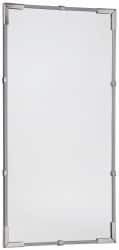 PRO-SAFE Indoor Rectangular Flat Safety, Traffic & Inspection Mirrors Glass Lens, Hardboard Backing, 9" High F-918 - 01219609