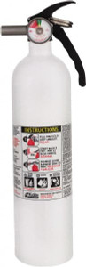 Kidde Fire Safety 2.5 Lb, 1A:10-B:C Rated, Dry Chemical Fire Extinguisher 3-1/4" Diam x 13-3/4" High, 100 psi, 12 ft. Discharge in 12 sec, Seamless Aluminum Cylinder 466627MTL - 38731550