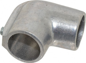 Hollaender 1" Pipe, 90° Elbow, Aluminum Alloy Elbow Pipe Rail Fitting Bright Finish 3-6 - 04206561