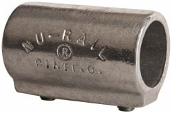 Hollaender 3/4" Pipe, Aluminum Alloy Straight Coupling Pipe Rail Fitting Bright Finish 70-5 - 04207296