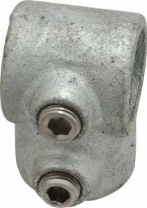 PRO-SAFE 3/4" Pipe, Single Socket Tee, Malleable Iron Tee Pipe Rail Fitting Galvanized Finish CVB0610-1 - 62153770