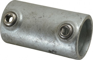 PRO-SAFE 1-1/4" Pipe, Malleable Iron Straight Coupling Pipe Rail Fitting Galvanized Finish CVB0610-8 - 62153820