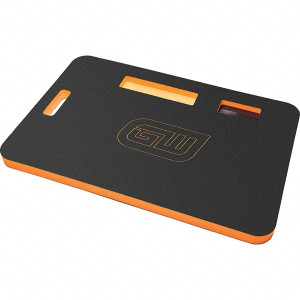 GearWrench 2 ft. Long x 16" Wide x 1-1/8" Thick Dry/Wet Environment Heavy Duty Anti-Fatigue Matting Smooth Pattern, Black/Orange, EVA Foam Surface with EVA Foam Base 86996 - 15786445