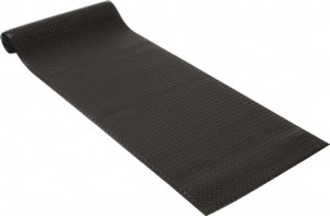 PRO-SAFE 12 ft. Long x 3 ft. Wide x 1/2" Thick Dry Environment Light Duty Anti-Fatigue Matting Diamond-Plate Pattern, Black, Vinyl Surface with Vinyl Sponge Base, Beveled on 4 Sides 2057009003X12 - 88266796