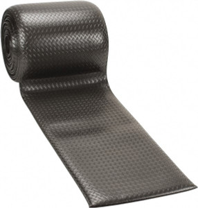 PRO-SAFE 60 ft. Long x 2 ft. Wide x 1/2" Thick Dry Environment Heavy Duty Anti-Fatigue Matting Diamond-Plate Pattern, Black, Vinyl Surface with Vinyl Sponge Base, Beveled on 4 Sides 4757009002X60 - 88267729
