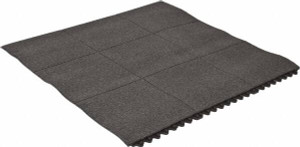 PRO-SAFE 3 ft. Long x 3 ft. Wide x 5/8" Thick, Anti-Fatigue Modular Matting Tiles 2 Interlocking Sides, Black, For Dry & Wet Areas, Series Pro-Safe 3957809203X3 - 88267661