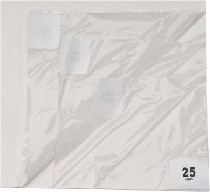Wearwell Pack of (30), 3 ft. Long x 2 ft. Wide x 1/8" Thick, Dry Environment, Smooth Pattern Clean Room Matting Tacky Sheets, White, 30 Layers per Mat, Series 095 095.2X3MATWH - 02073476