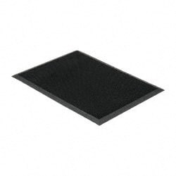 PRO-SAFE 32" Long x 2 ft. Wide, SBR Rubber Surface, Bristle Surface Entrance Matting 5/8" Thick, Indoor & Outdoor, SBR Rubber Base, Black 39372090024X32 - 88267372