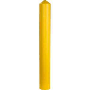 Eagle Manufacturing 7-1/4" Wide x 7-1/4" Deep x 56" High, 6" Bollard Cover Yellow, High Density Polyethylene, 6 Lb, Smooth Surface 1736 - 40639684