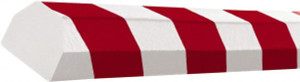 PRO-SAFE Polyurethane Foam Type CC Surface Guard Red/White 60-6830-2PS - 54790654
